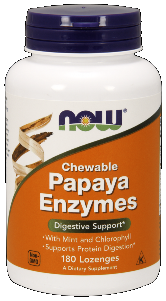 Papaya Enzyme (180 Lozenges) NOW Foods